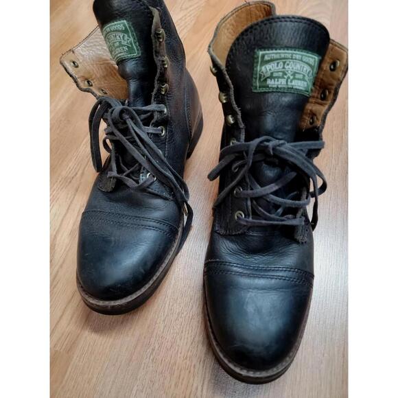 Polo Country by Ralph Lauren Men's Enville 100% Leather Boots Size 11 D - Picture 2 of 9